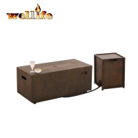 Garden outdoor fire pit cover rectangular fireplace heater