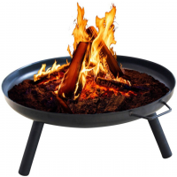 Outdoor Fire Pit - 60cm Middle size Bonfire Wood Burning Patio & Backyard Firepit