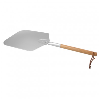 Factory price can be customized long wooden handle aluminum pizza shovel