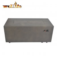 70" Linear Rectangular Modern Concrete Fire Pit Table