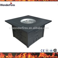 Fire bowl outdoor gas fire pit burner cast iron garden furniture fireplace table