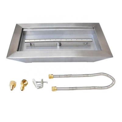 Hot Selling Stainless Steel Paramount Pan Burner Fireplace Kit