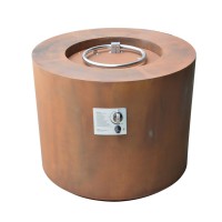 Garden Decoration Round Iron Rusty Corten Steel Fire Pit Table For Party