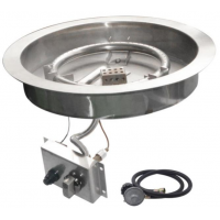 Outdoor Round Gas Fire Pit Burner Kit For Propane Fire Pit Table