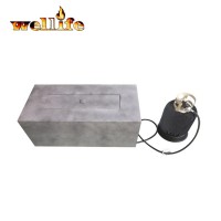 Elementi modern patio rectangular concrete outdoor propane gas fire table