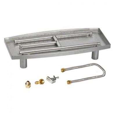 Removable Fireplace Triple Pan Burner Kit