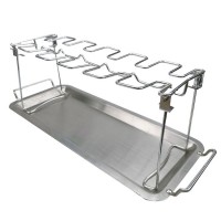 High Quality Roast Chicken Legs Stainless Steel Zinc Alloy BBQ Grill Rack For Kitchen Outside Barbecue Tool